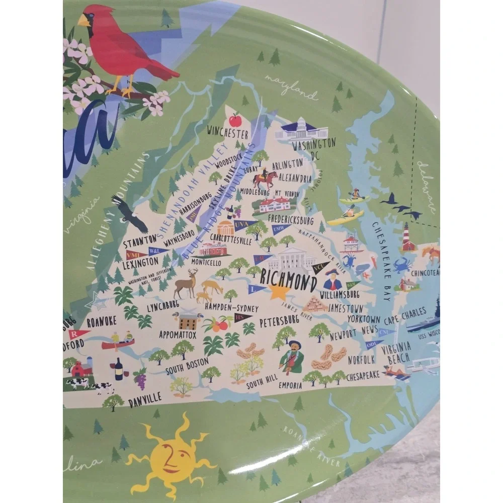 State‎ of Virginia Melamine Tray 16